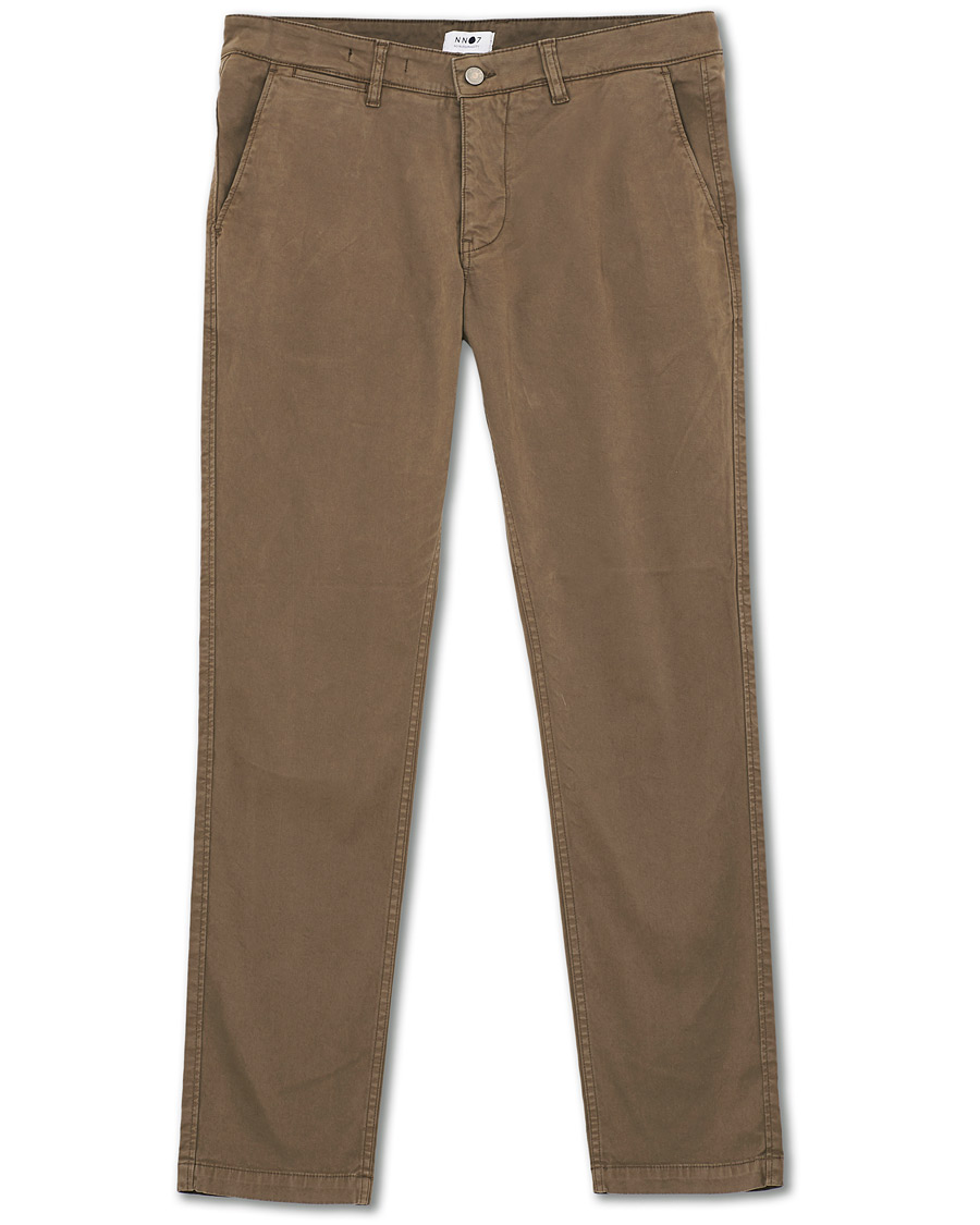 Herre | Bukser | NN07 | Marco Slim Fit Stretch Chinos Khaki Grey
