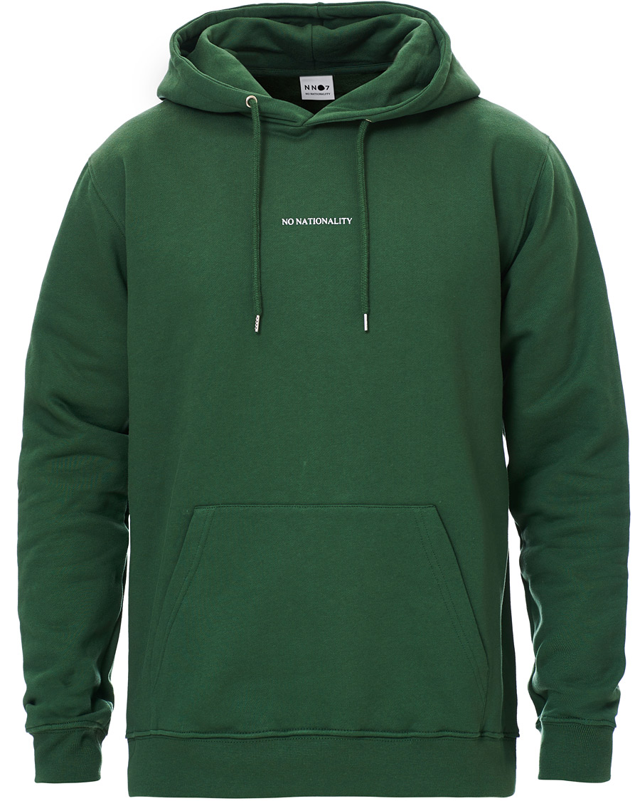 Herre | Gensere | NN07 | Barrow Printed Hoodie Bottle Green