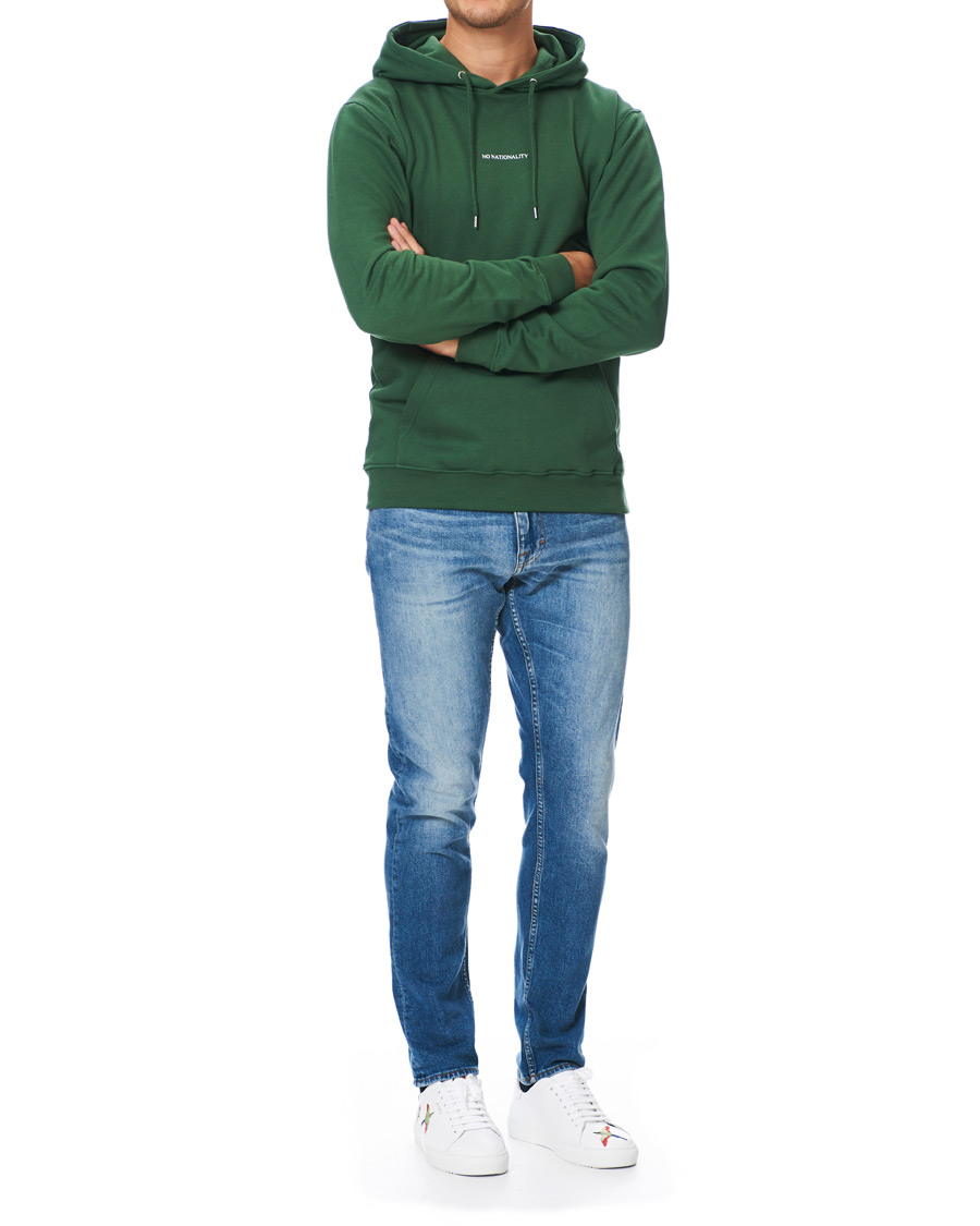 Herre | Gensere | NN07 | Barrow Printed Hoodie Bottle Green