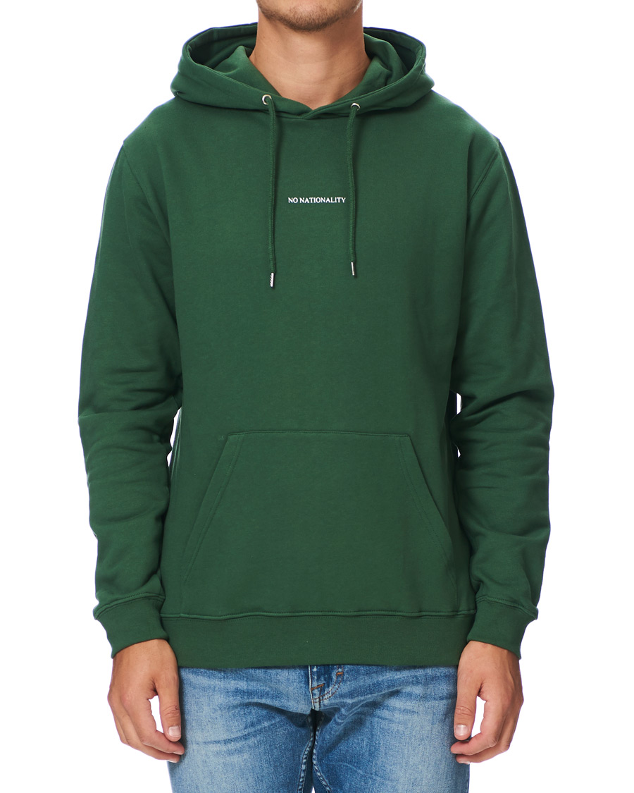 Herre | Gensere | NN07 | Barrow Printed Hoodie Bottle Green