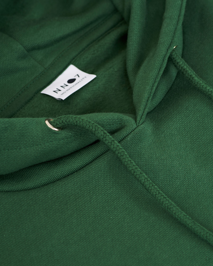 Herre | Gensere | NN07 | Barrow Printed Hoodie Bottle Green