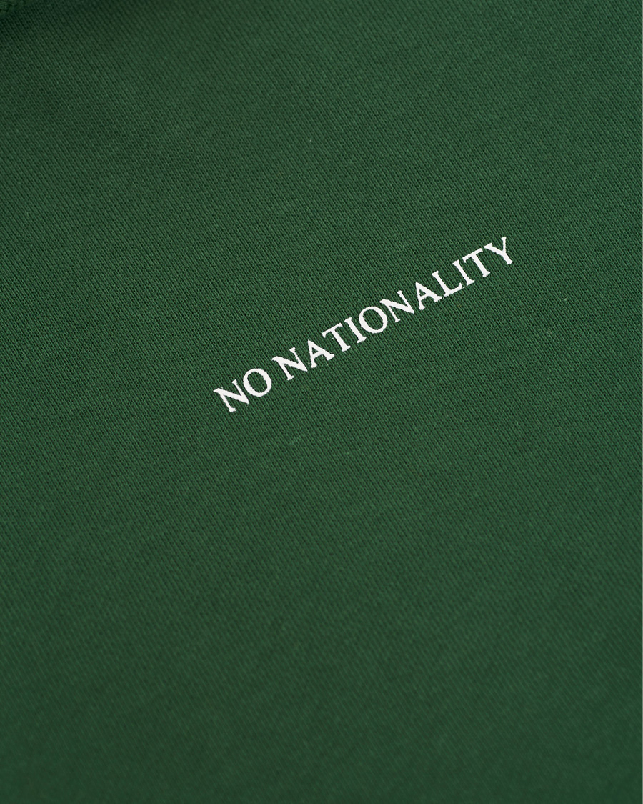 Herre | Gensere | NN07 | Barrow Printed Hoodie Bottle Green