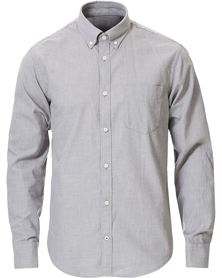 Herre | Skjorter | NN07 | Levon Light Flannel Shirt Grey