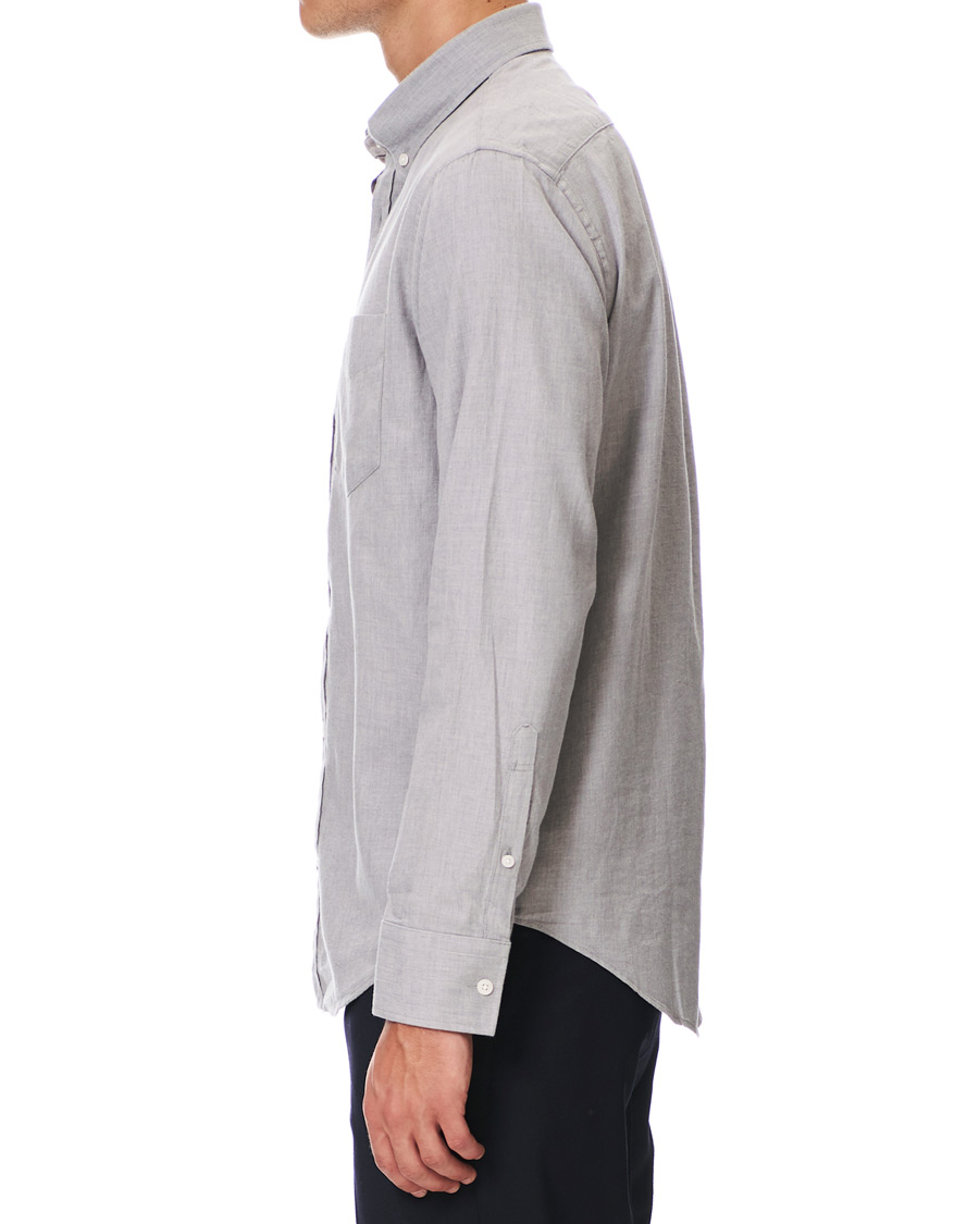 Herre | Skjorter | NN07 | Levon Light Flannel Shirt Grey