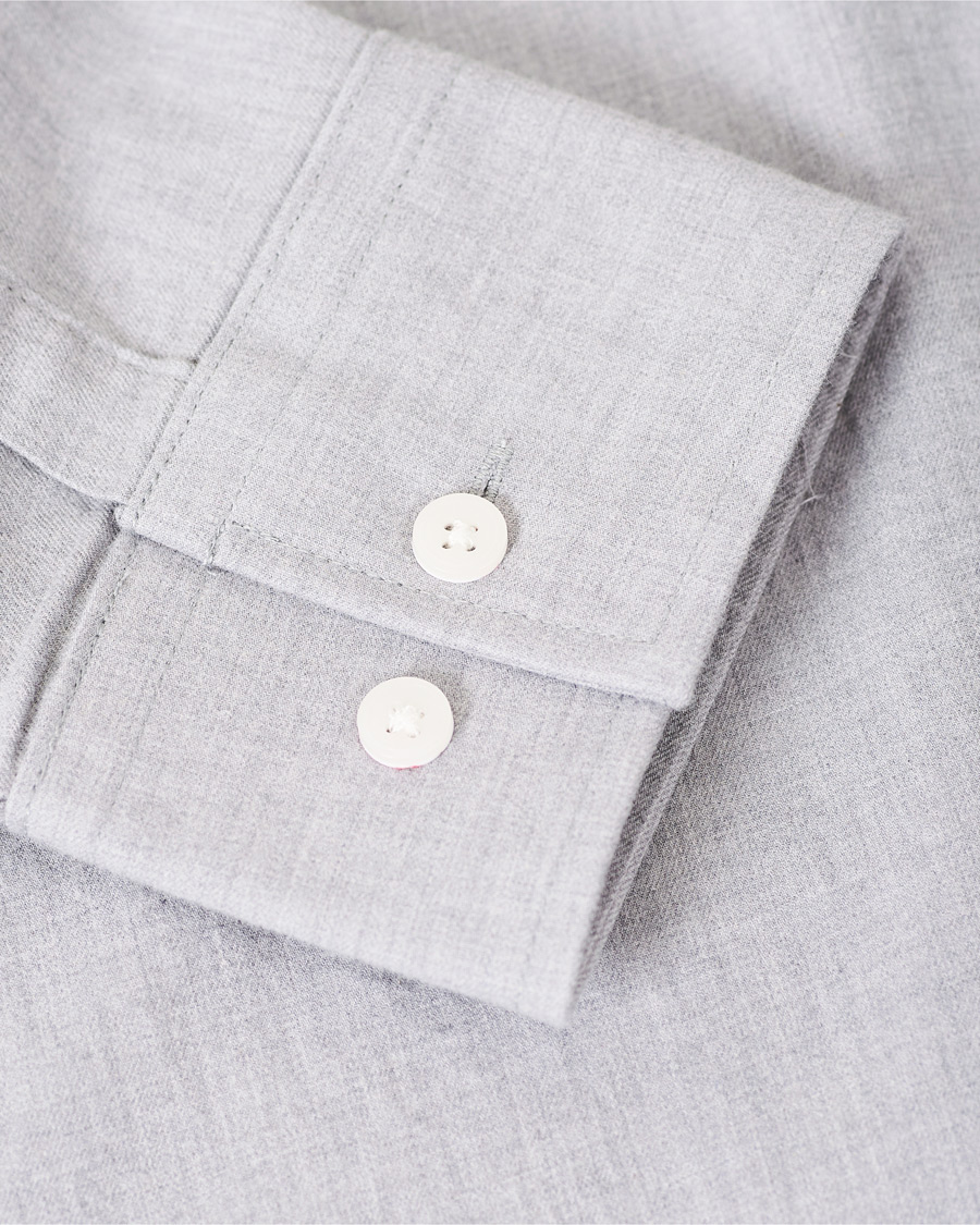 Herre | Skjorter | NN07 | Levon Light Flannel Shirt Grey