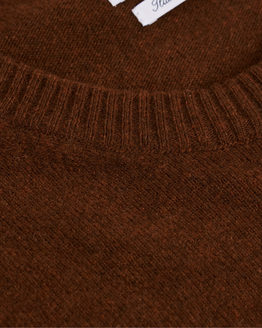 Herre | Gensere | NN07 | Edward Wool Crew Neck Pullover Canela Brown