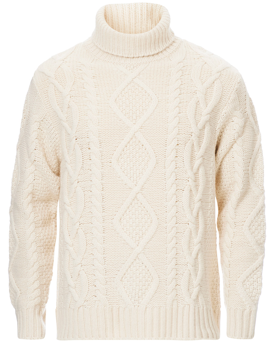 Herre | Gensere | Nudie Jeans | Didrik Braided Rollneck Dusty White