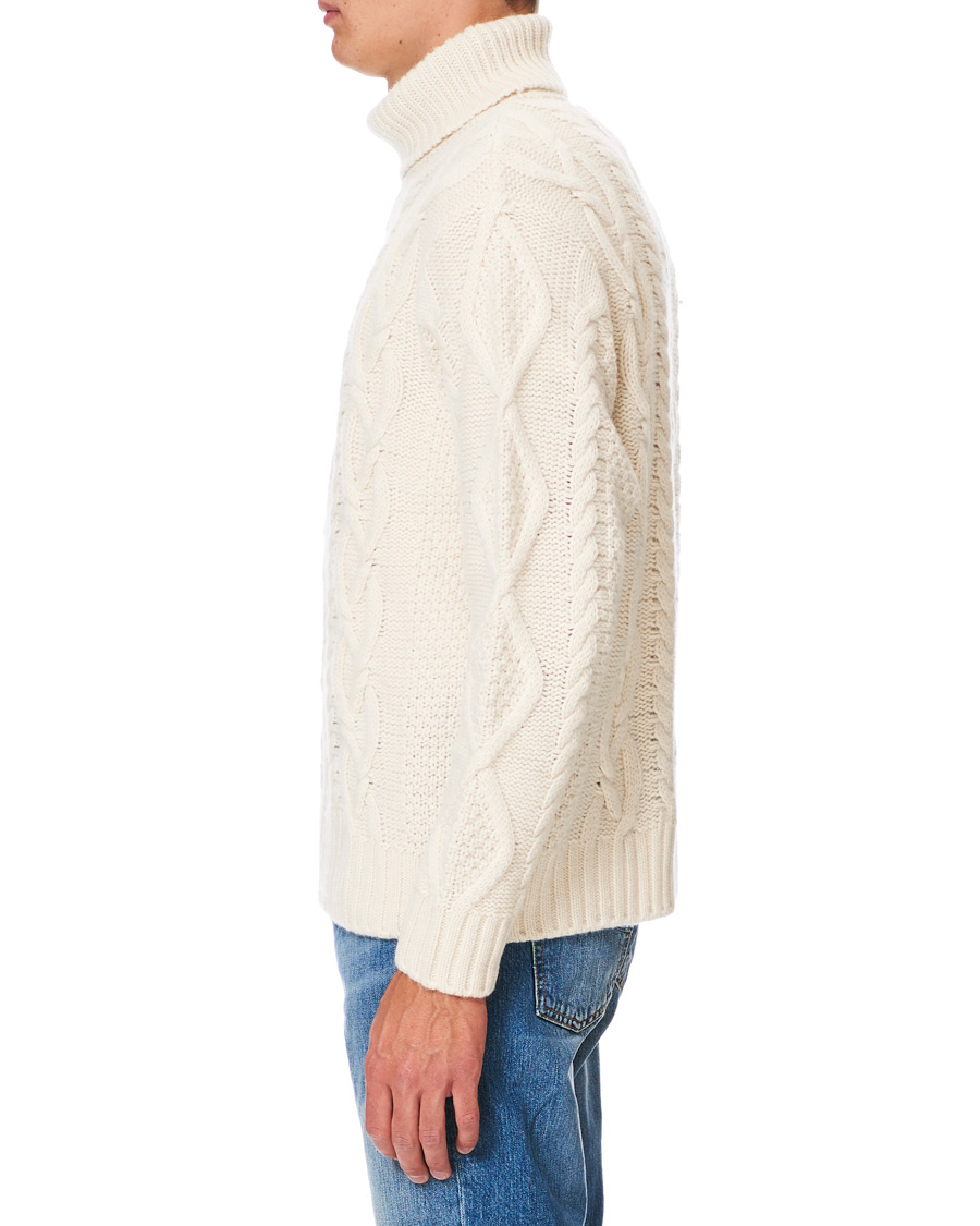 Herre | Gensere | Nudie Jeans | Didrik Braided Rollneck Dusty White