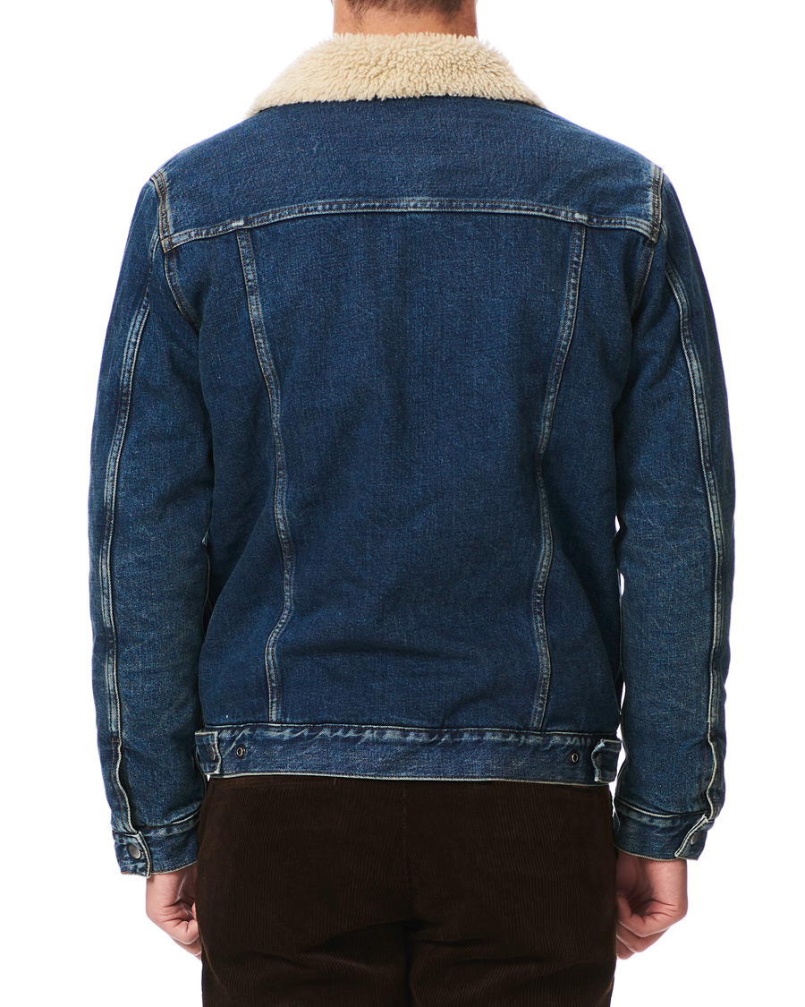 Herre | Jakker | Nudie Jeans | Bonny Denim Pile Jacket Blue Shine