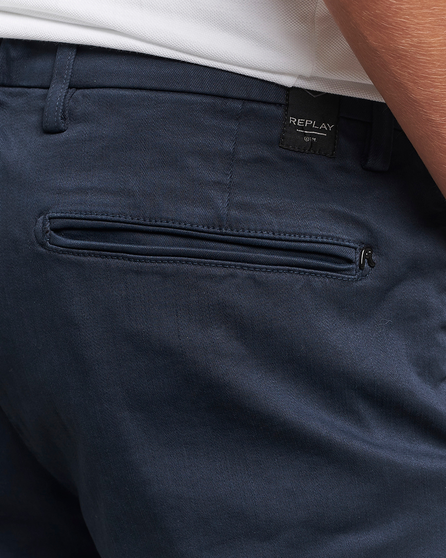 Herre | Bukser | Replay | Benni Hyperflex X-Lite Chinos Navy