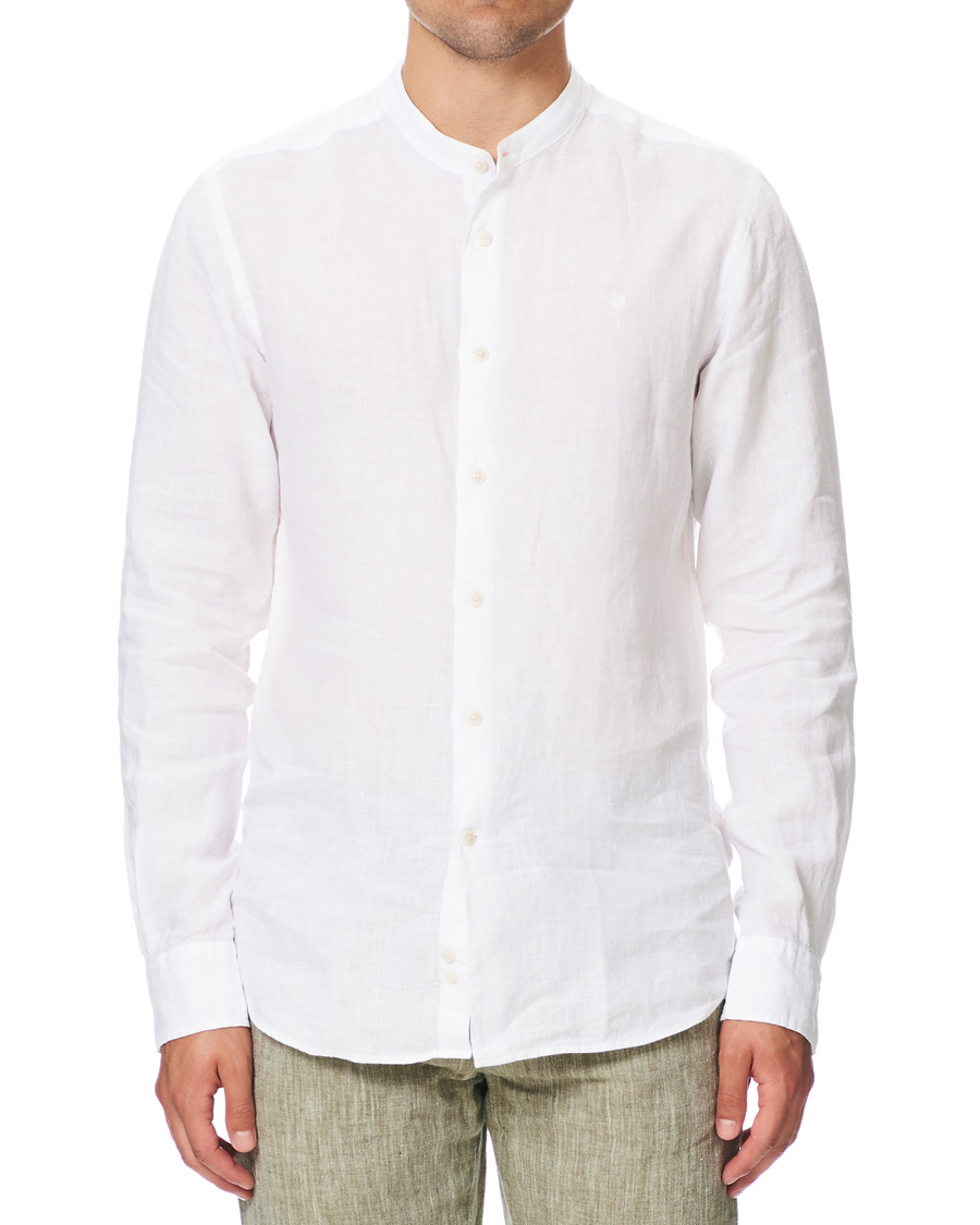 Herre | Skjorter | Morris | Nicolas Band Collar Shirt White