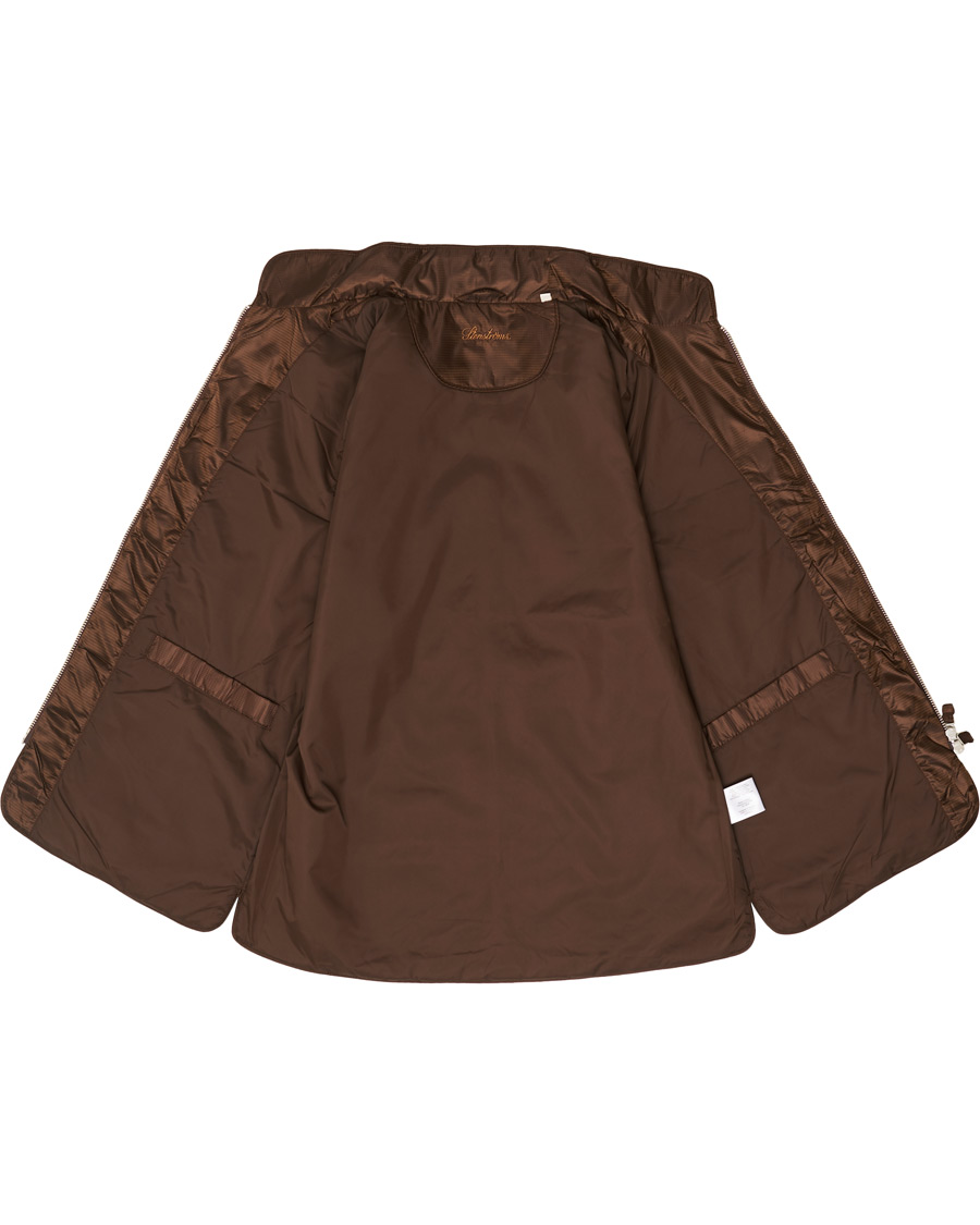 Herre | Jakker | Stenströms | Quilted Houndstooth Vest Brown