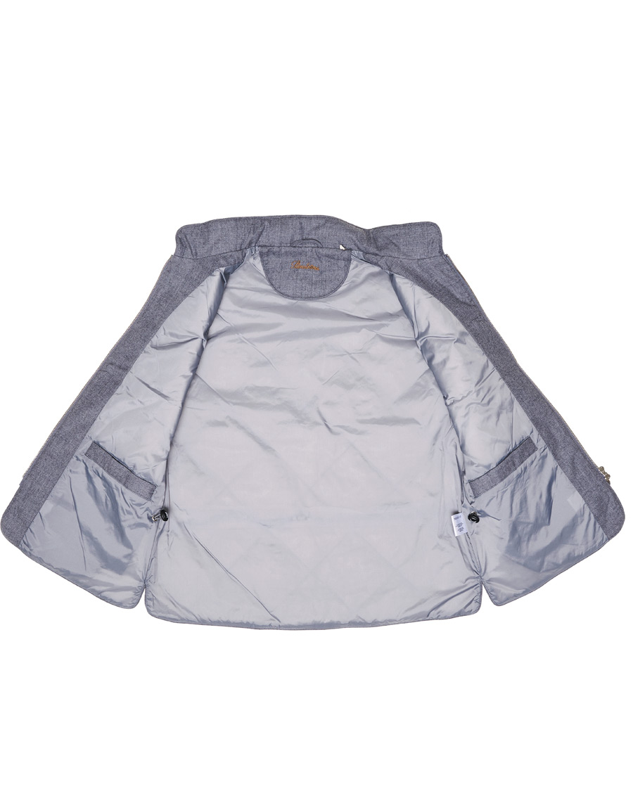 Herre | Jakker | Stenströms | Quilted Wool Vest Grey