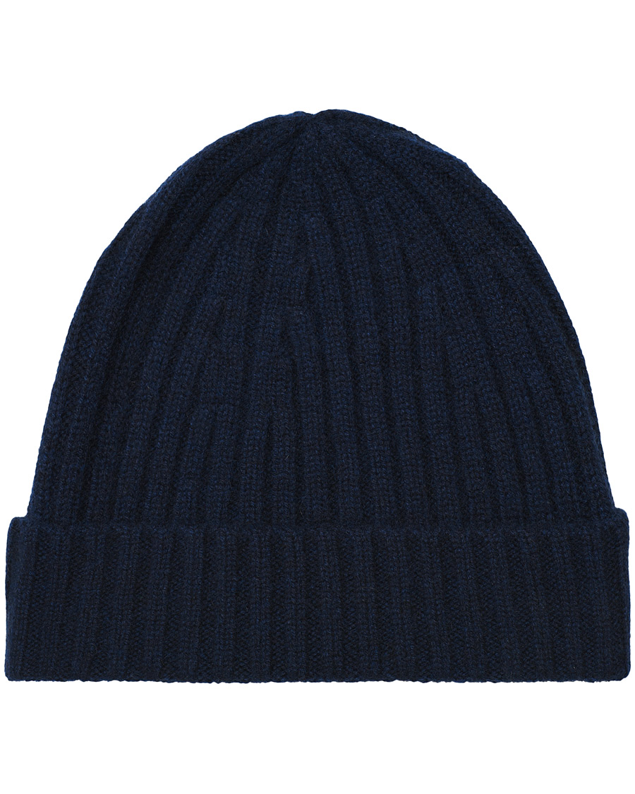 Herre | Stenströms Ribbed Cashmere Hat Navy | Stenströms | Ribbed Cashmere Hat Navy