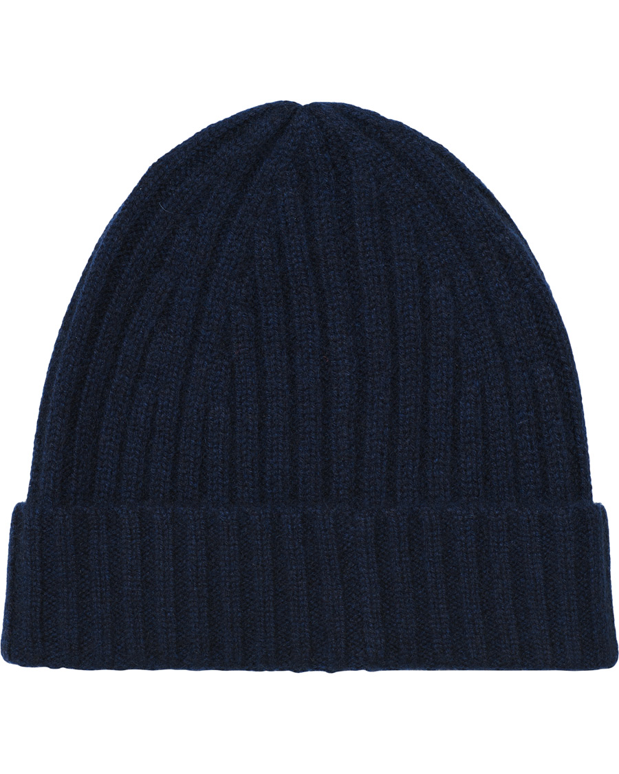 Herre | Stenströms Ribbed Cashmere Hat Navy | Stenströms | Ribbed Cashmere Hat Navy