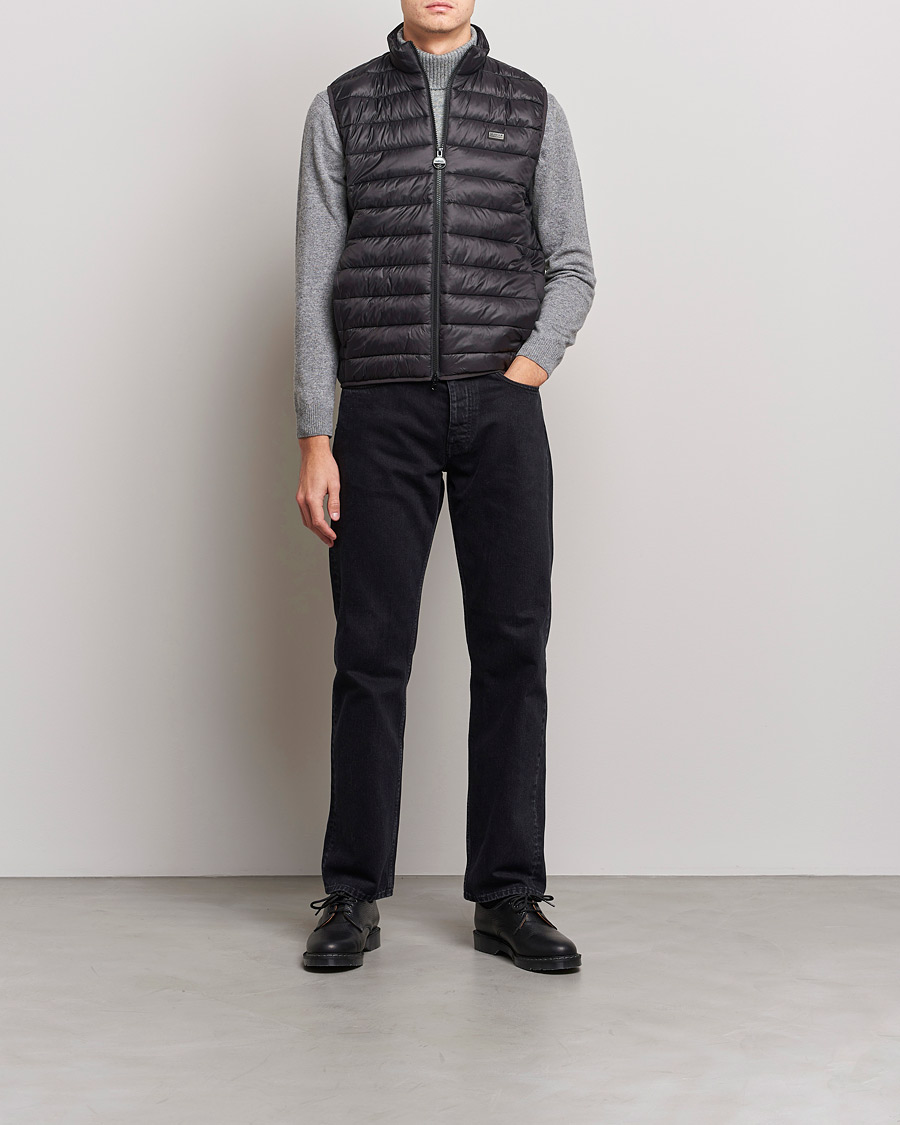Herre | Vester | Barbour International | Reed Quilted Gilet Black
