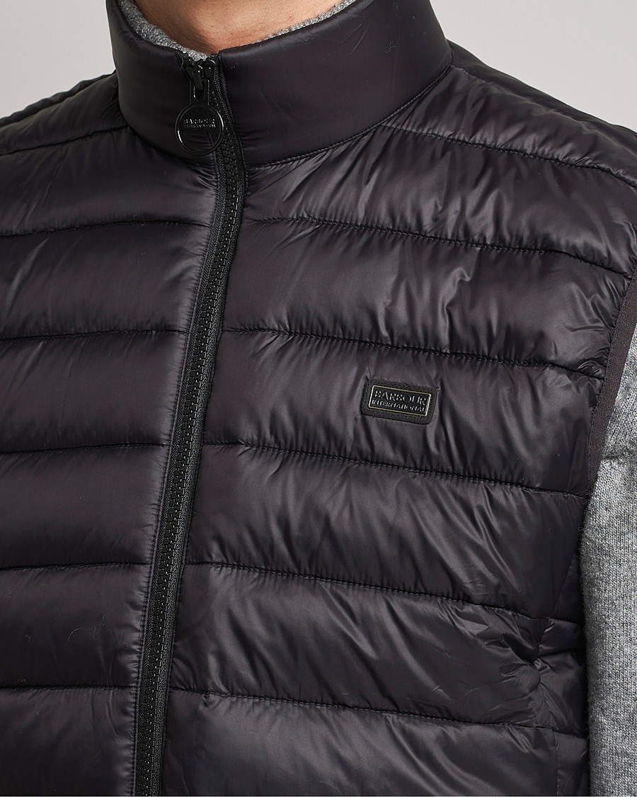 Herre | Vester | Barbour International | Reed Quilted Gilet Black