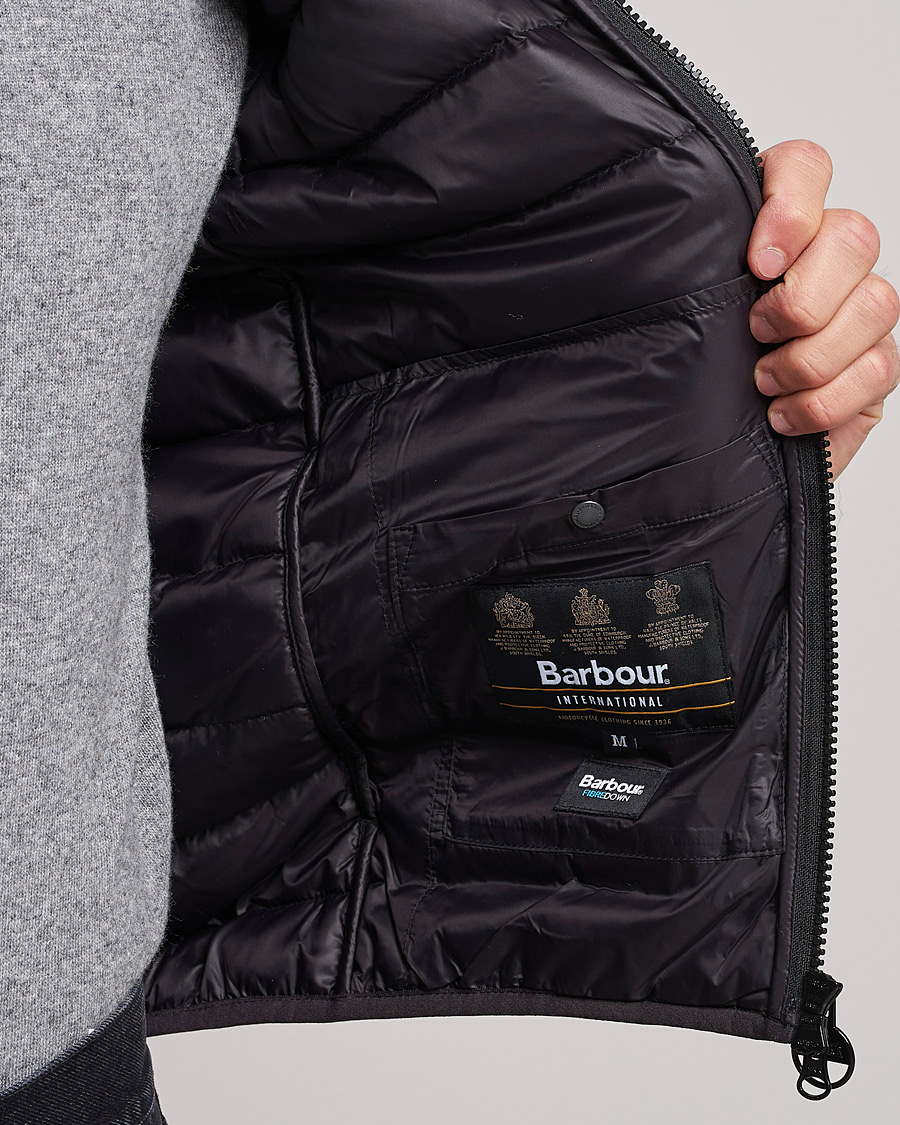 Herre | Vester | Barbour International | Reed Quilted Gilet Black