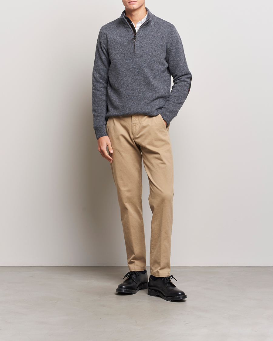 Herre | Gensere | Barbour Lifestyle | Holden Half Zip Mid Grey Marl