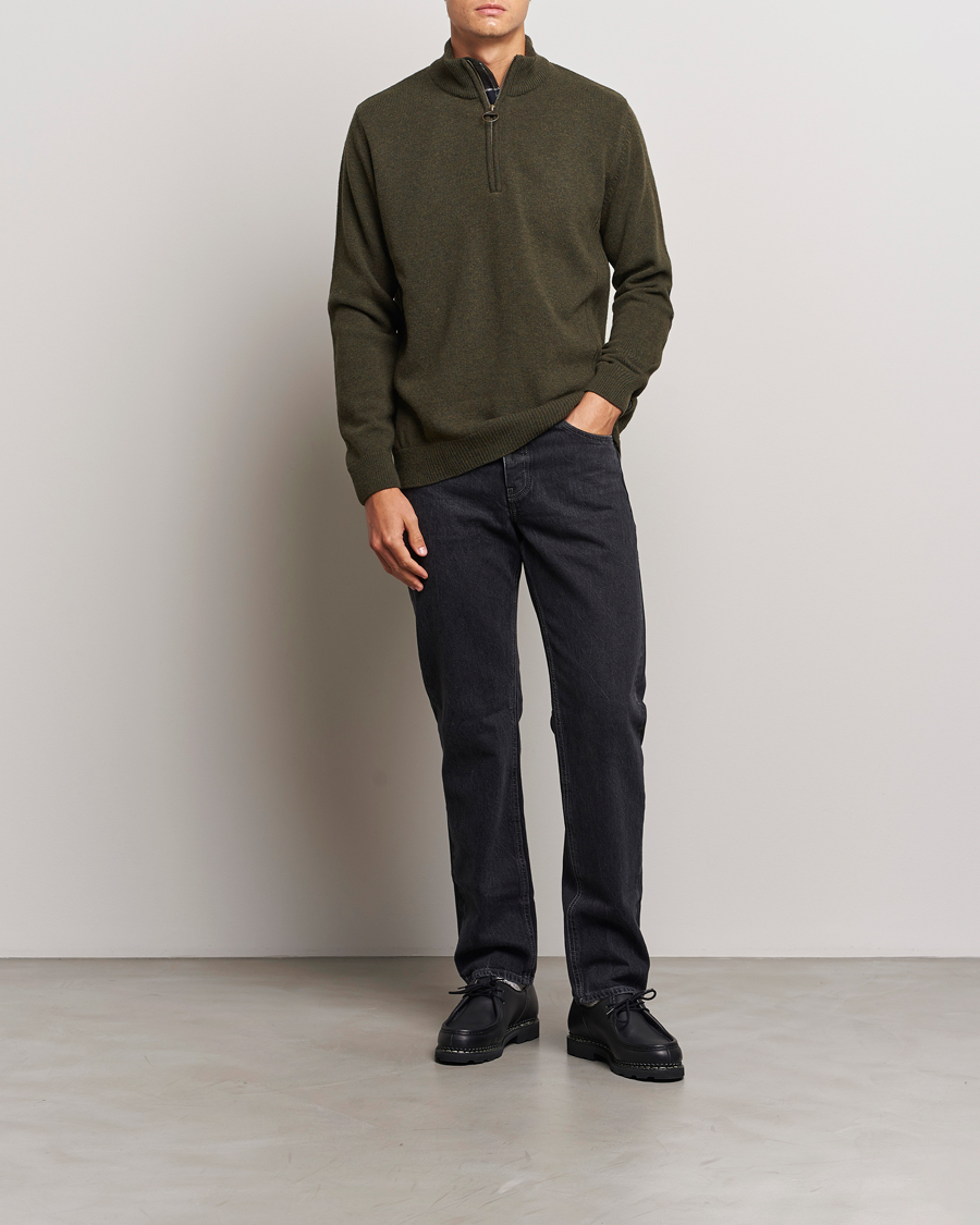 Herre | Gensere | Barbour Lifestyle | Holden Half Zip Olive Marl