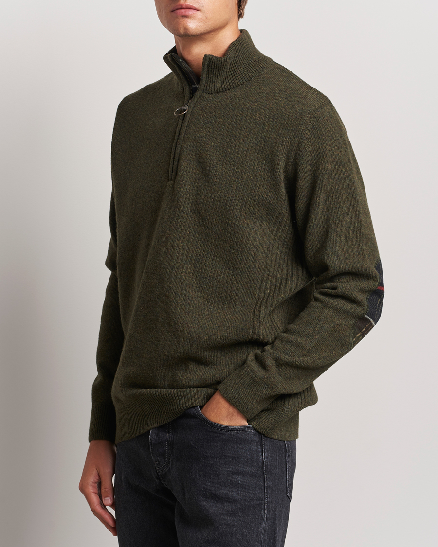 Herre | Gensere | Barbour Lifestyle | Holden Half Zip Olive Marl