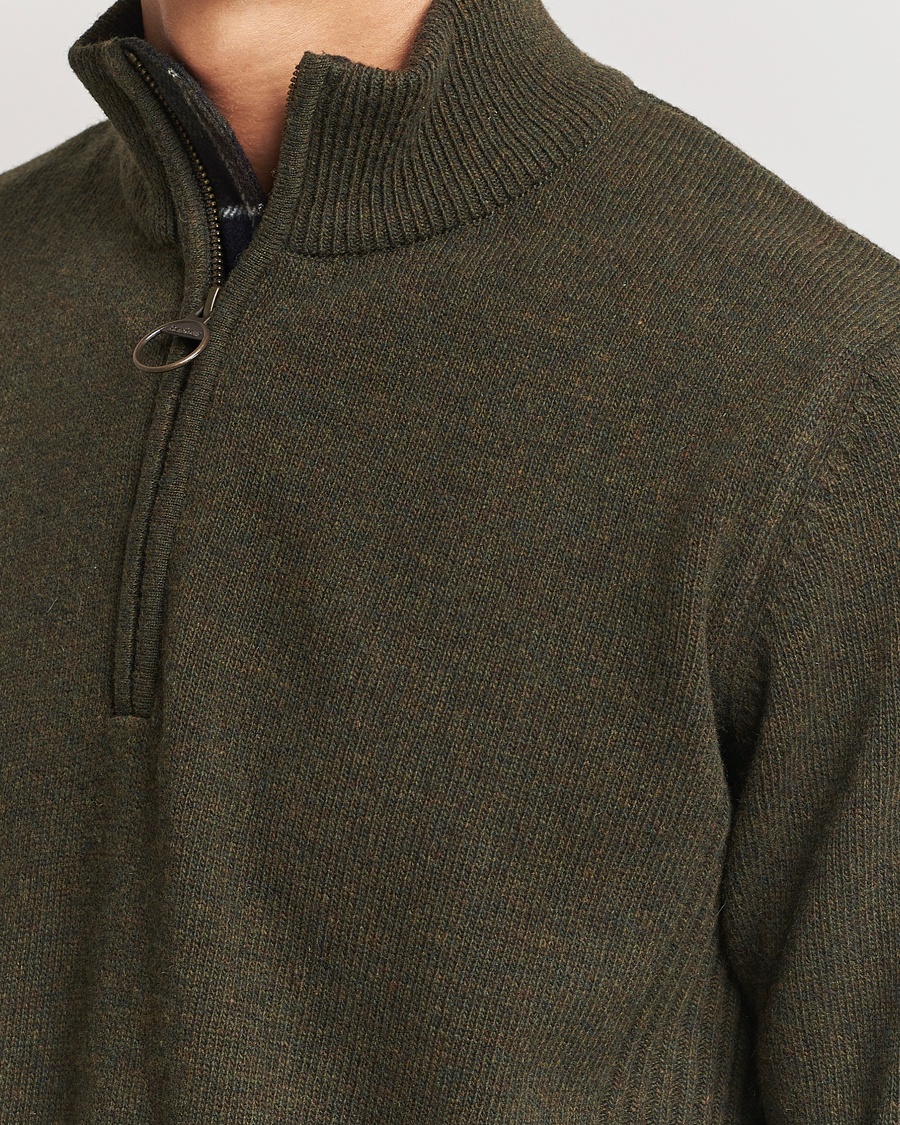 Herre | Gensere | Barbour Lifestyle | Holden Half Zip Olive Marl