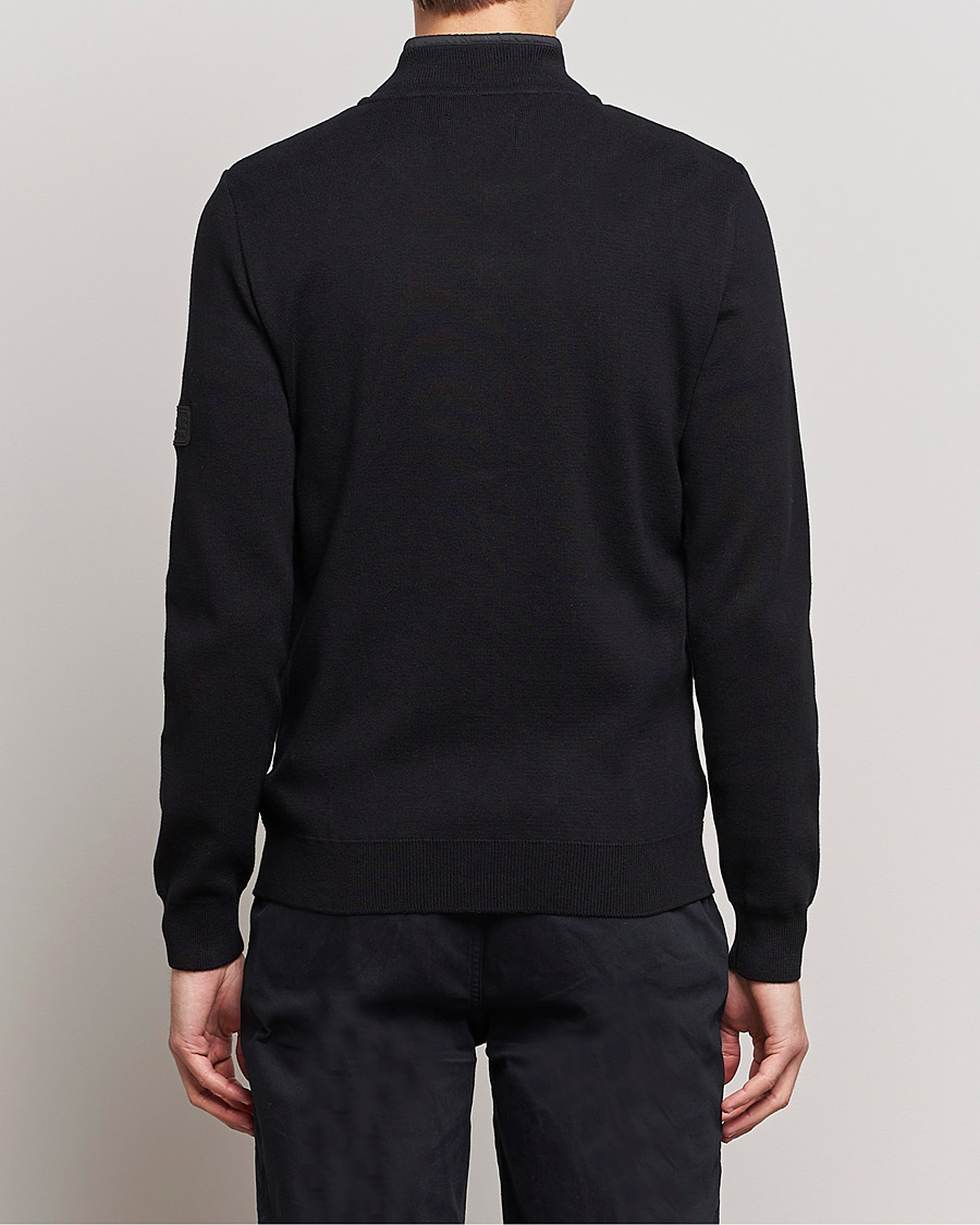 Herre | Gensere | Barbour International | Baffle Zip Through Sweater Black
