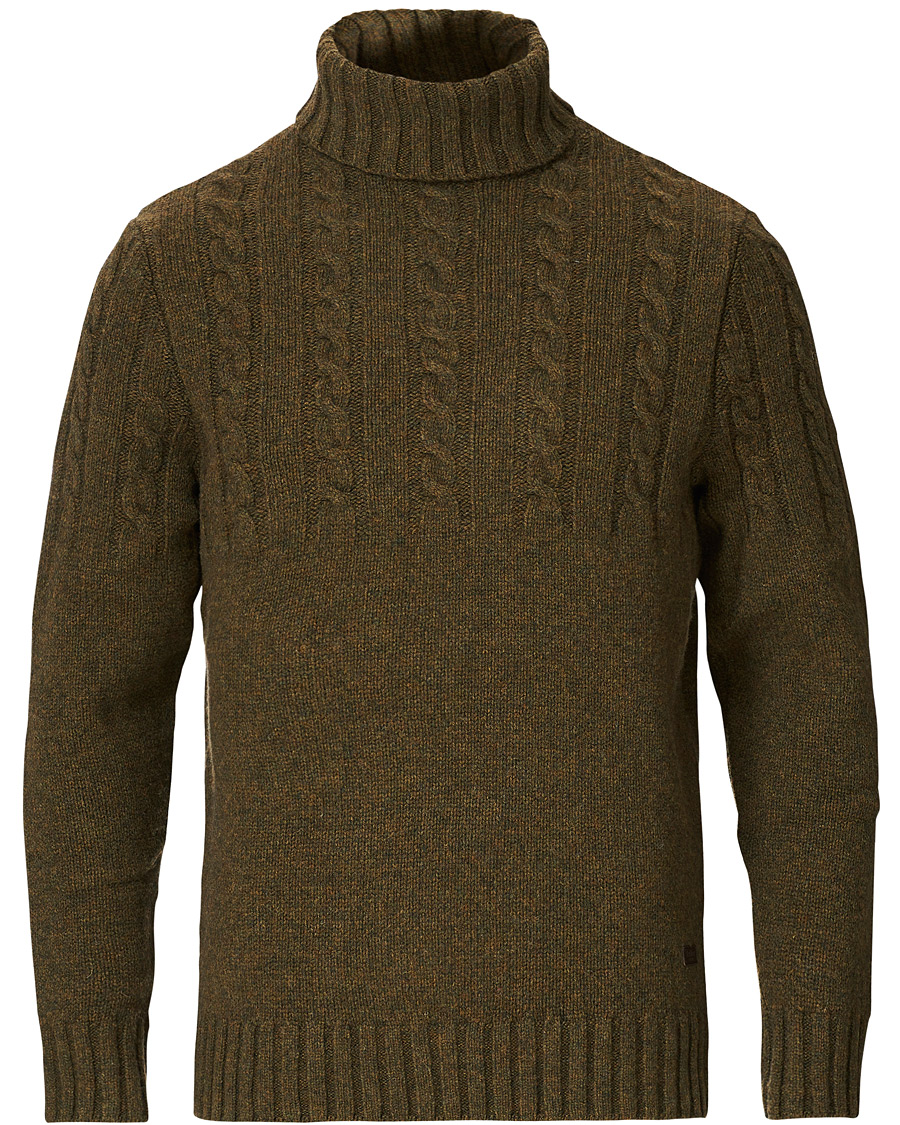 Herre | Gensere | Barbour Lifestyle | Duffle Cable Rollneck Willow Green