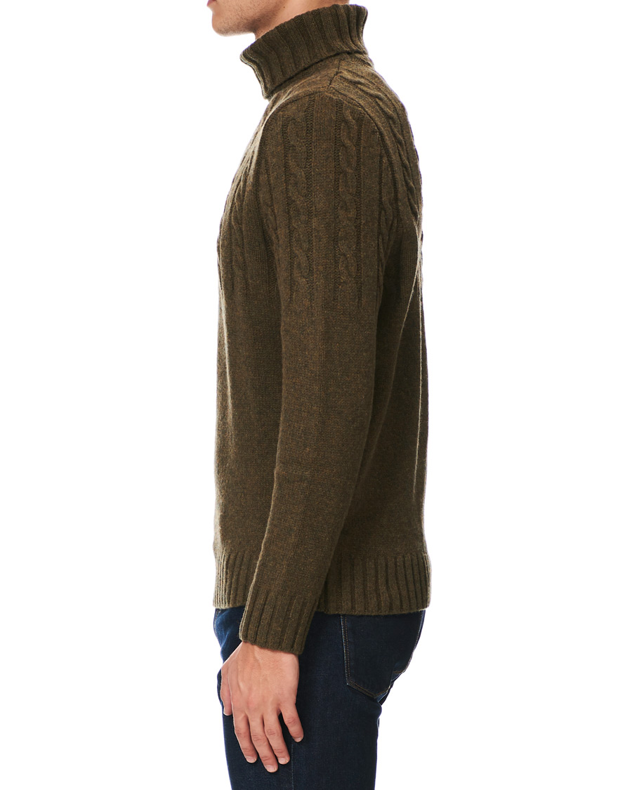 Herre | Gensere | Barbour Lifestyle | Duffle Cable Rollneck Willow Green