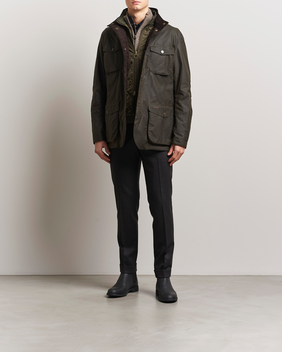 Herre | Jakker | Barbour Lifestyle | Ogston Waxed Jacket Olive