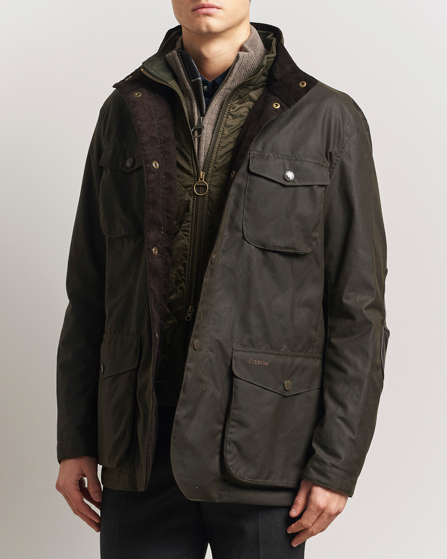 Herr |  |  | Barbour Lifestyle Ogston Waxed Jacket Olive