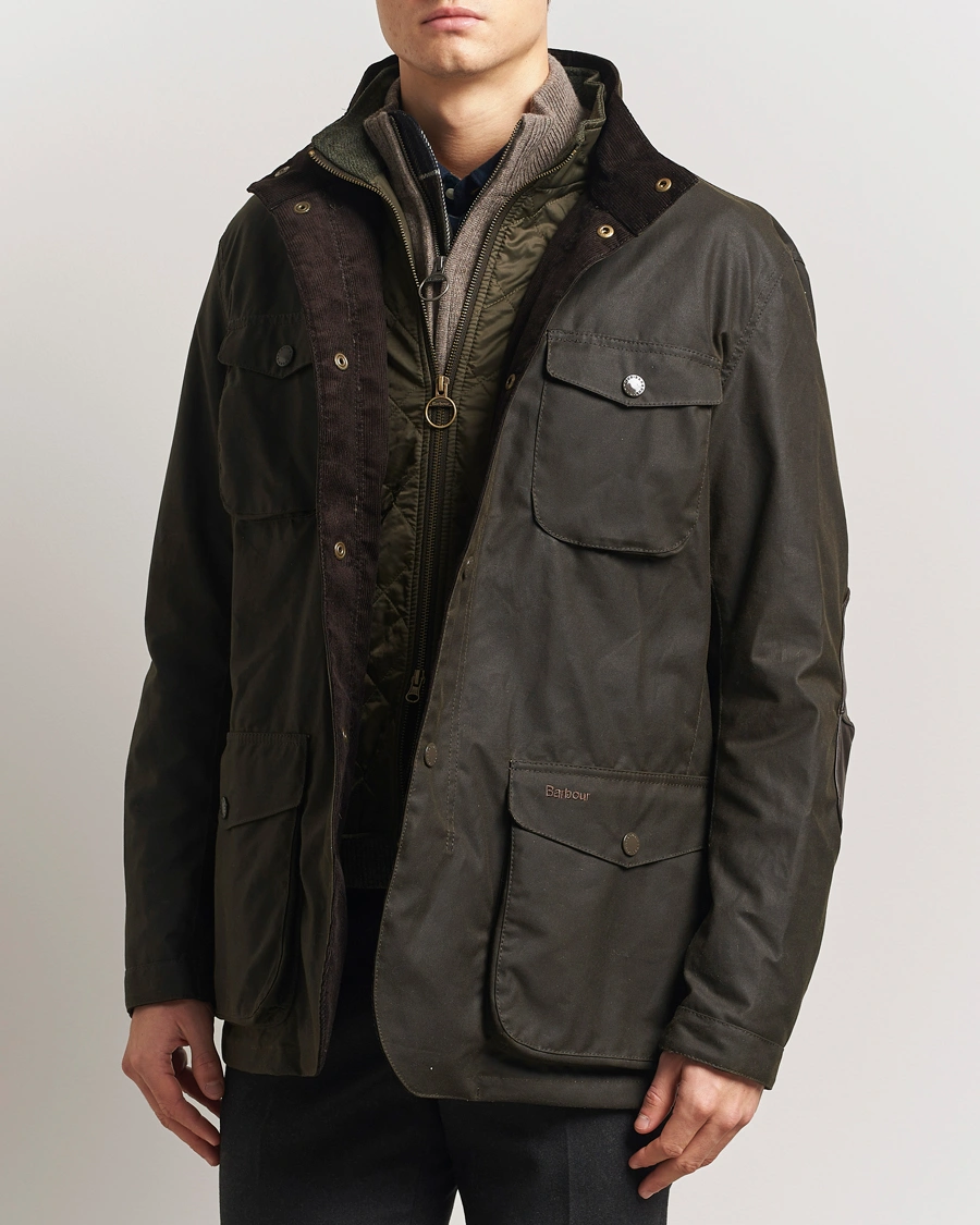 Herre | Jakker | Barbour Lifestyle | Ogston Waxed Jacket Olive