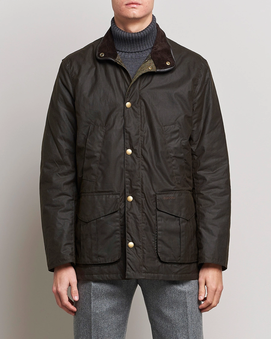 Herre | Barbour | Barbour Lifestyle | Hereford Wax Jacket Olive