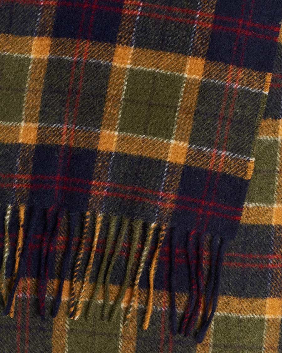 Herre | Barbour Lifestyle Tartan Lambswool Scarf Green/Navy/Red | Barbour Lifestyle | Tartan Lambswool Scarf Green/Navy/Red