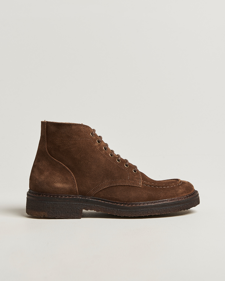 Herre | Støvler | Astorflex | Nuvoflex Lace Up Boot Dark Khaki Suede