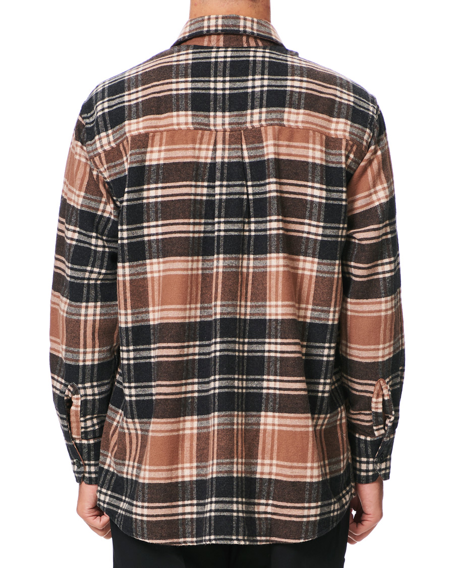 Herre | Skjorter | Our Legacy | Above Plaid Flannel Shirt Brown/Blue