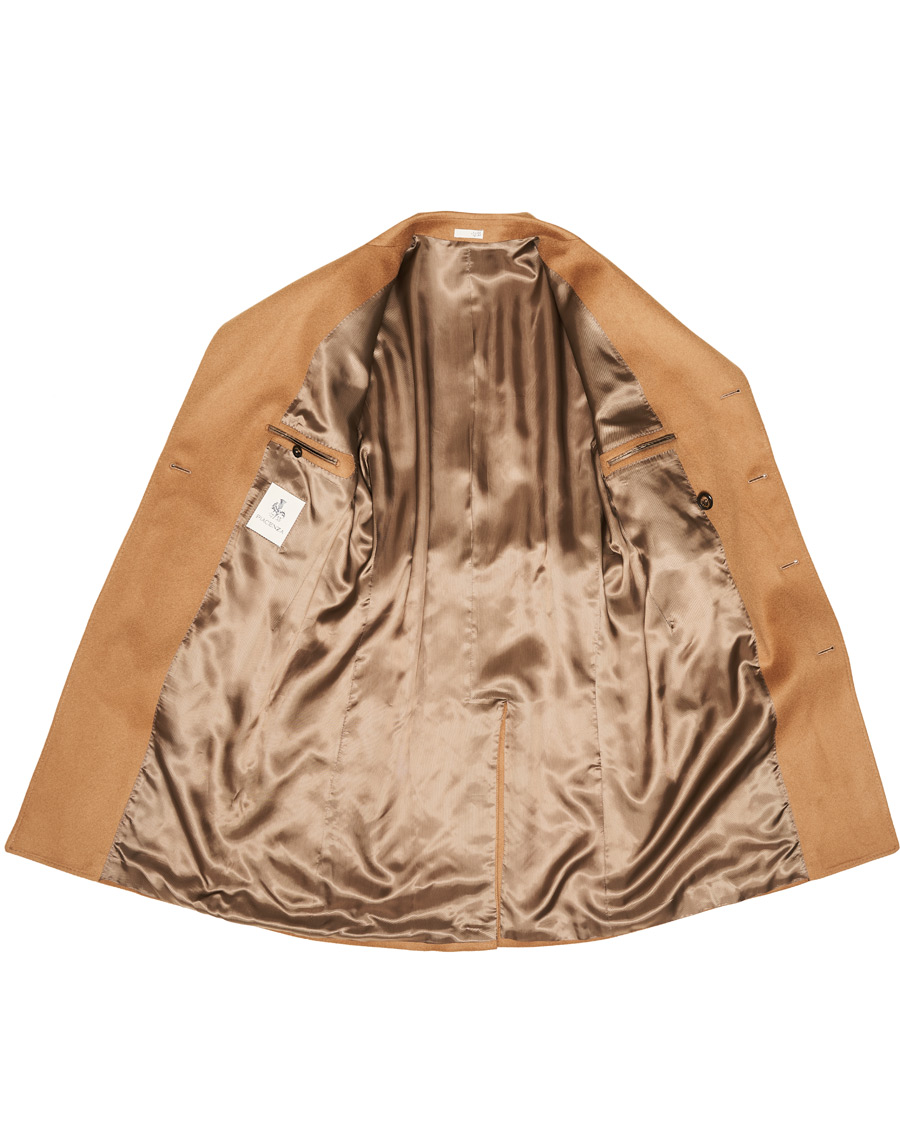 Herre | Jakker | Piacenza Cashmere | Pure Cashmere Belted Coat Natural Brown