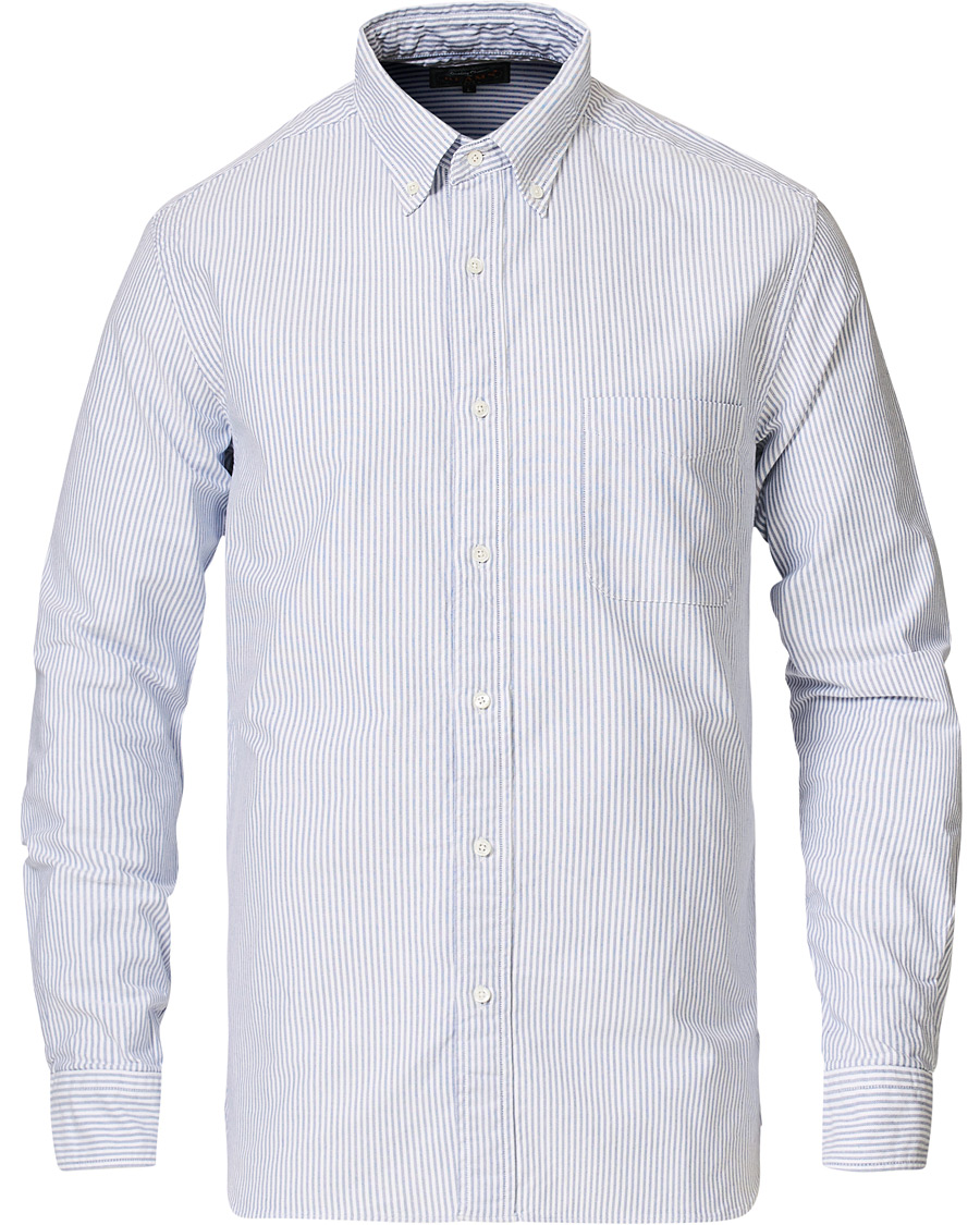 Herre | Skjorter | BEAMS PLUS | Oxford Button Down Shirt Blue Stripe