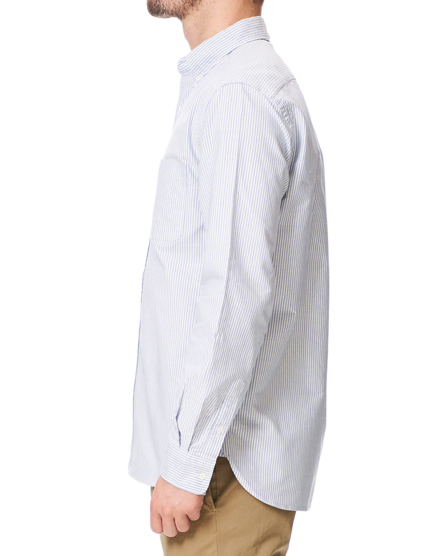 Herre | Skjorter | BEAMS PLUS | Oxford Button Down Shirt Blue Stripe