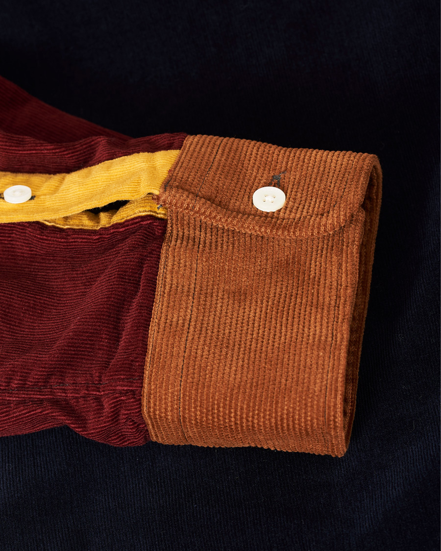 Herre | Skjorter | BEAMS PLUS | Corduroy Patchwork Button Down Shirt Yellow