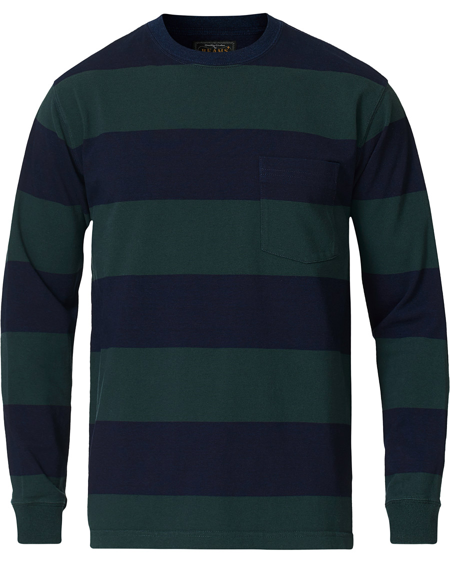Herre | Gensere | BEAMS PLUS | Pocket Gym Sweatshirt Navy/Green