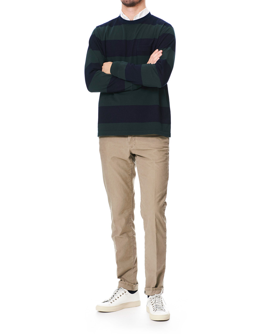 Herre | Gensere | BEAMS PLUS | Pocket Gym Sweatshirt Navy/Green