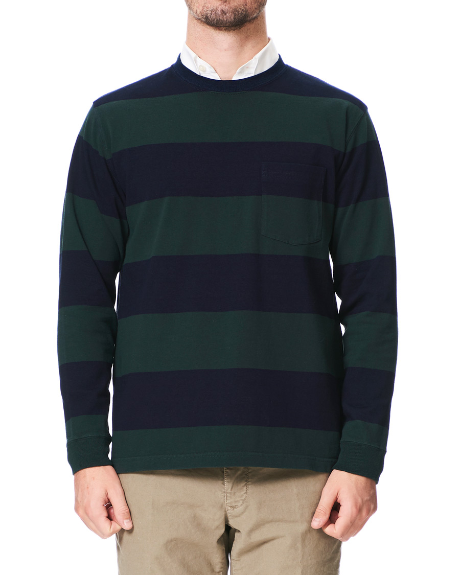 Herre | Gensere | BEAMS PLUS | Pocket Gym Sweatshirt Navy/Green