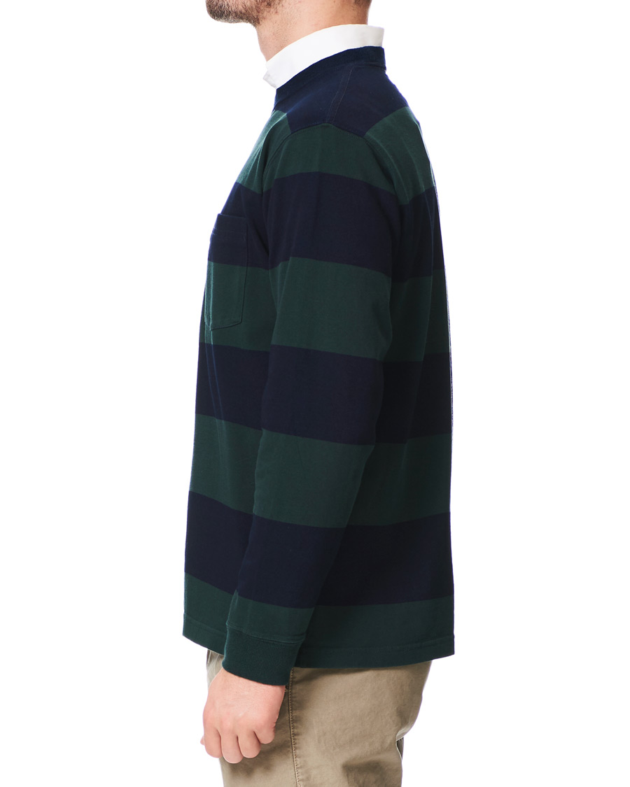 Herre | Gensere | BEAMS PLUS | Pocket Gym Sweatshirt Navy/Green