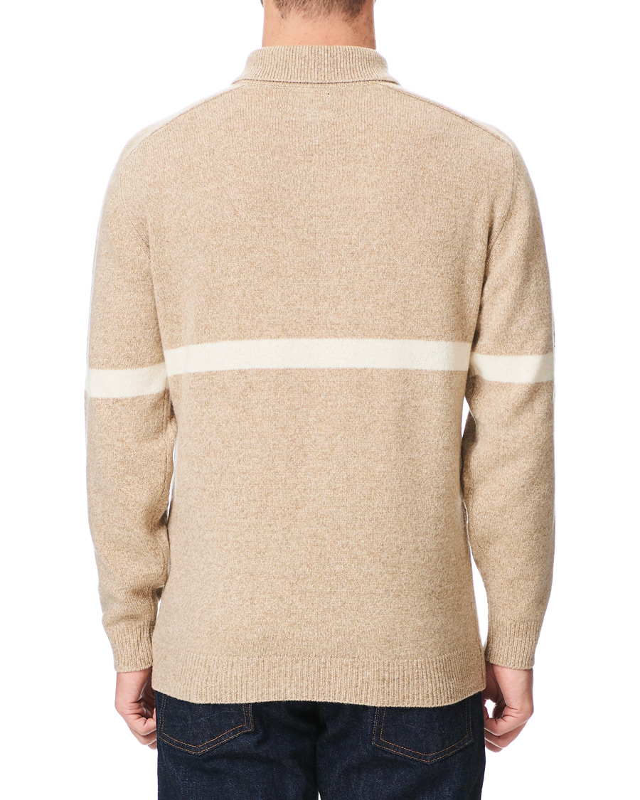 Herre | Gensere | BEAMS PLUS | Collared Wool Sweater Beige