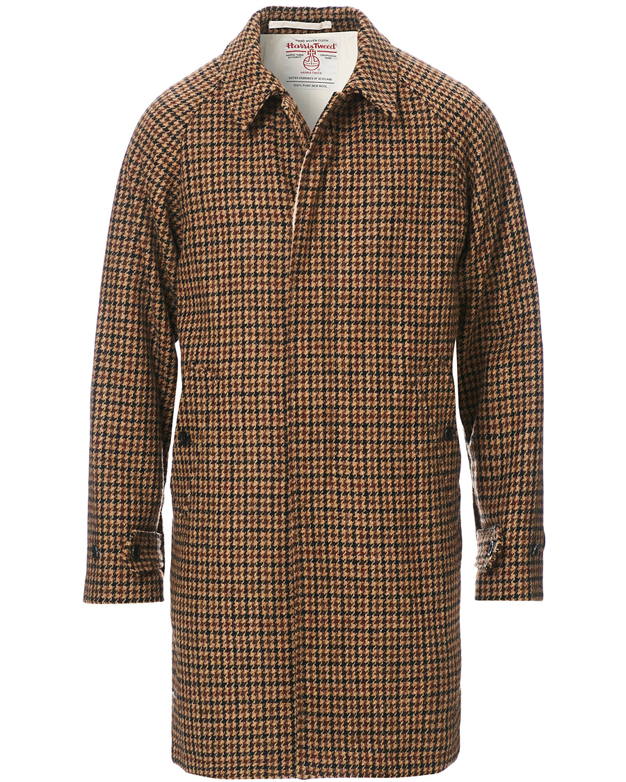 Herre | Jakker | BEAMS PLUS | Harris Tweed Balmacaan Coat Gun Club Check
