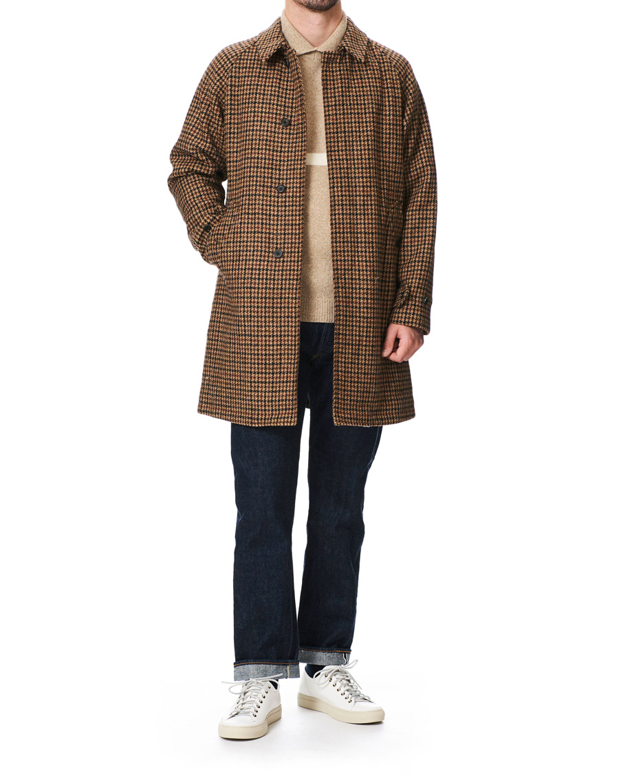 Herre | Jakker | BEAMS PLUS | Harris Tweed Balmacaan Coat Gun Club Check