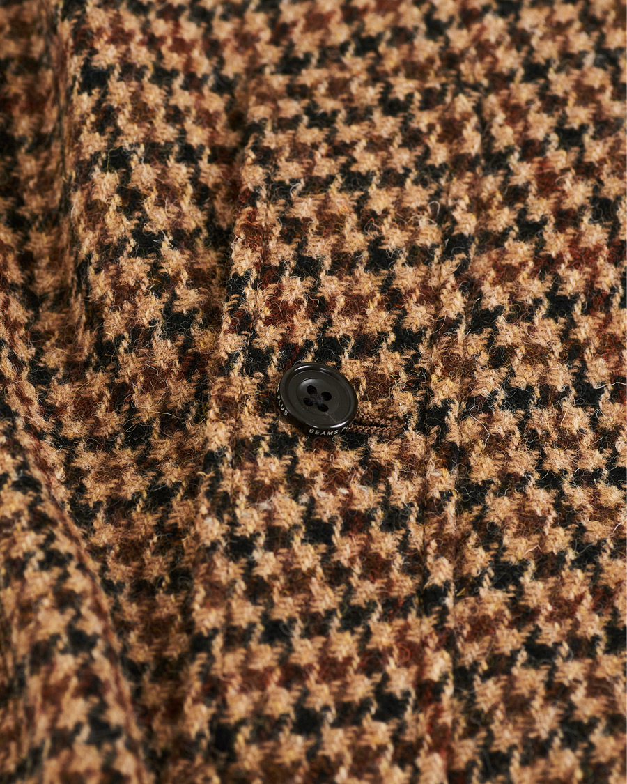 Herre | Jakker | BEAMS PLUS | Harris Tweed Balmacaan Coat Gun Club Check