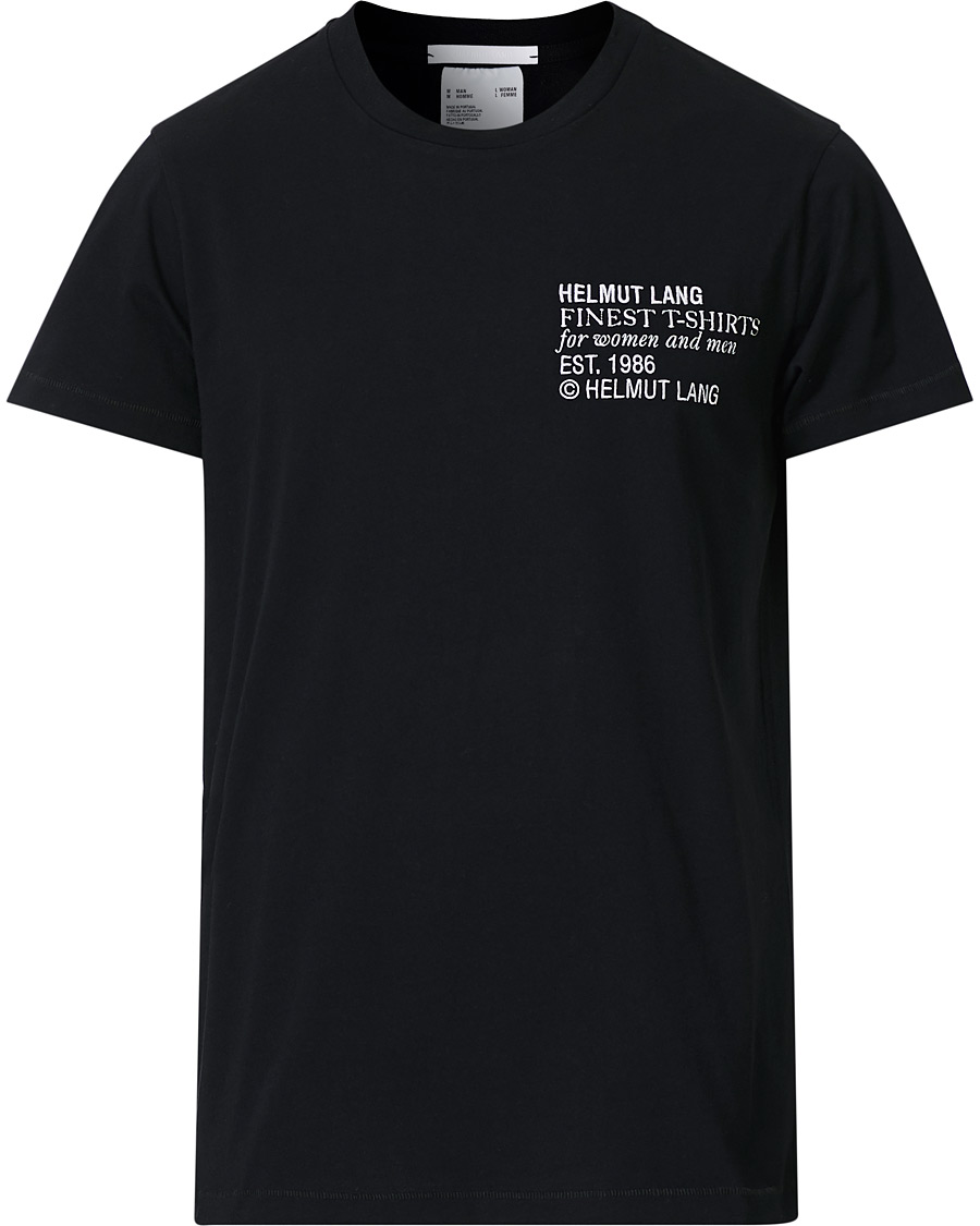 Herre | T-Shirts | Helmut Lang | Standard Finest Tee Black