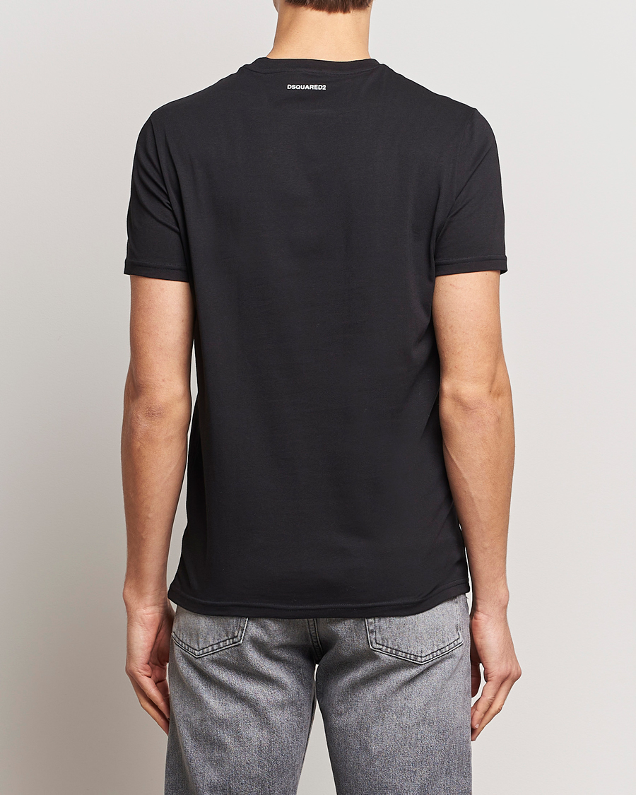 Herre | T-Shirts | Dsquared2 | 2-Pack Cotton Stretch Crew Neck Tee Black